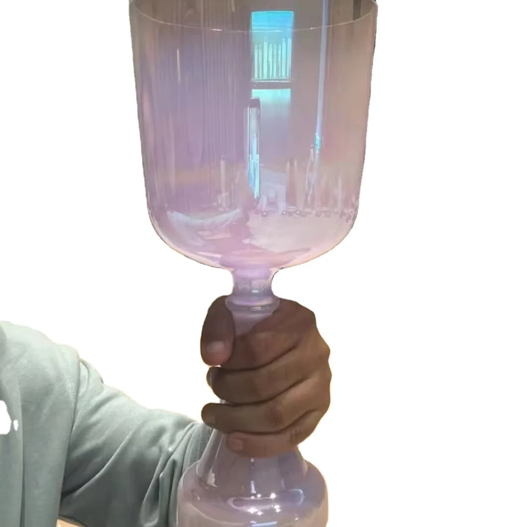 Handheld Clear Quartz Crucible-Crystal Singing Chalice/Grail for Sound Healing