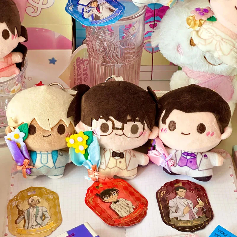 Genuine Conan Smart Plush Series Blind Box 30th Anniversary Kuroba Kaito Surprise Box Doll Ornament Toys Anime Gifts Perimeter