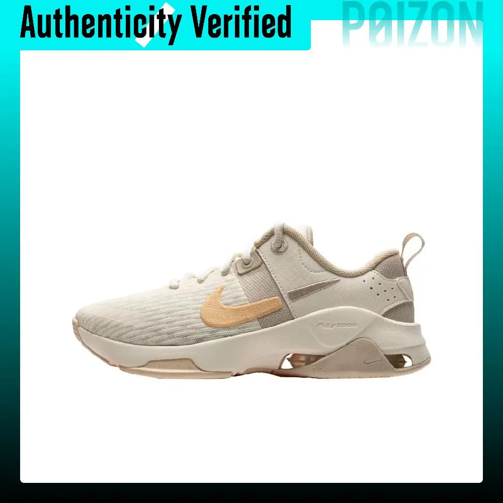 Nike Zoom Bella 6 Abrasion Resistant Low top Running Shoes Women's Beige White Yellow DR5720-104