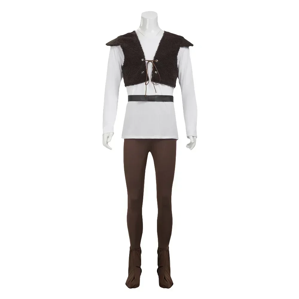 

Shrek Cosplay Costumes Green Hat Shrek Top Leather Vest Pants for Men Performance Role Play Halloween Carnival Party Outfits2026