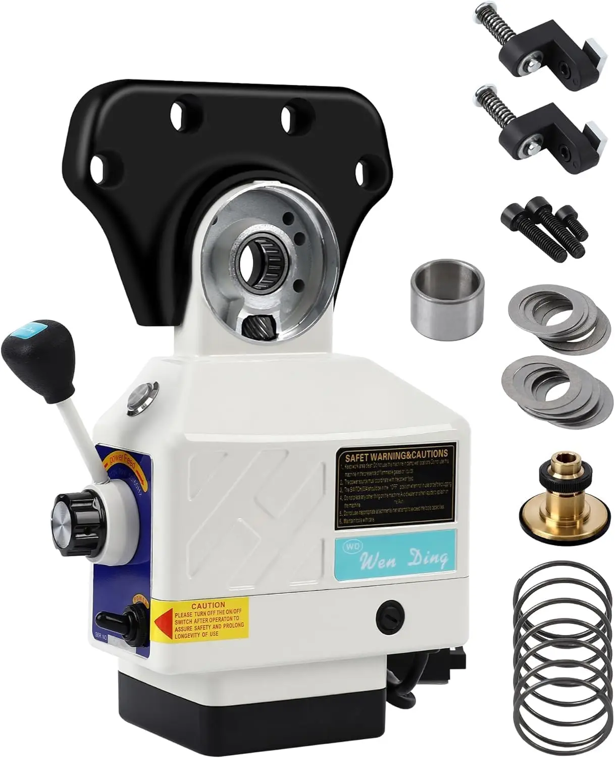

Milling Machine X-Axis Power Feed For 5/8" Shaft Tables,Benchtop Power Feed For Bridgeport & Knee,450 in-lb Torque,0-200RPM,110V