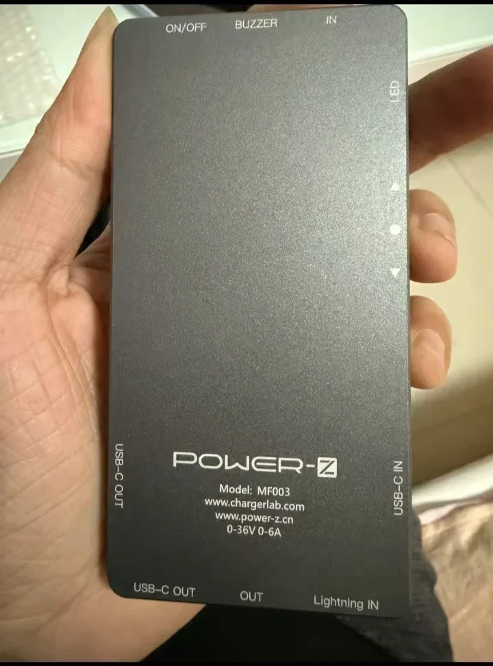 Testador de cabo MFi POWER-Z MF003