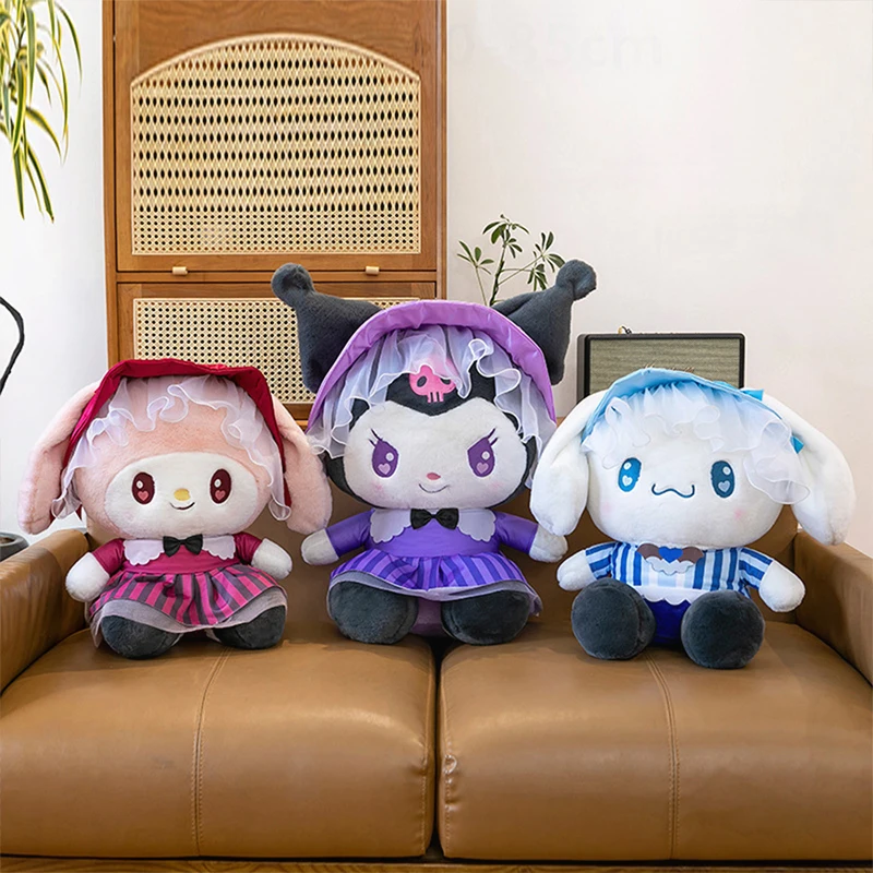 

Большие плюшевые игрушки Sanrio: милые Куроми, Синаморолл, Май Мелоди. Мягкие куклы-подушки. Подарок на день рождения для детей и любителей Sanrio.