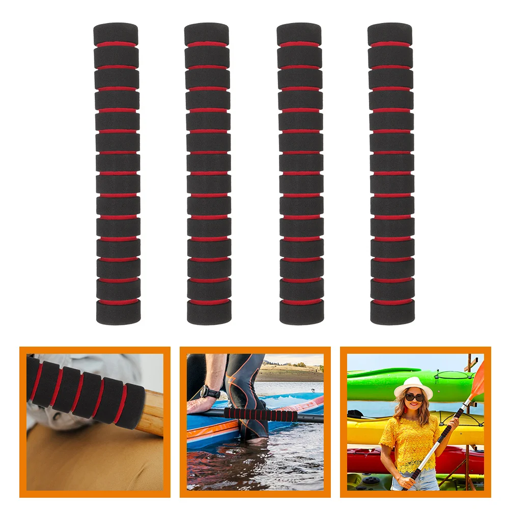 

2 Pairs Sponge Handlebar Cover Anti-slip for Paddle Kayak Grips Canoe Oar Rod Protector Non-slip Miss