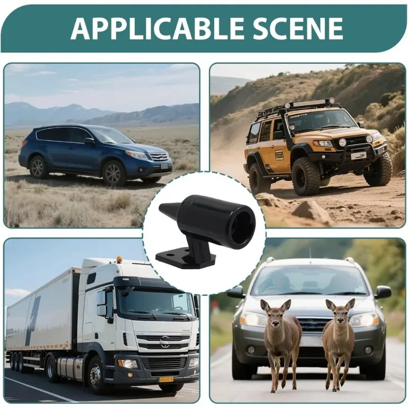Animal Repeller Ultrasonic Deer Whistle Outdoor Car Safety Wind Alarm Horn for Vehicle Driving Anti-Collision Warning Device Kit