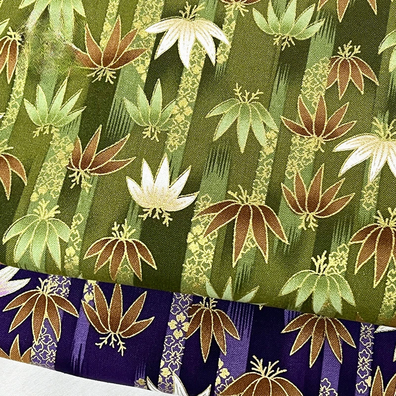 Pure Cotton Japanese Fabric Bronzing Printed Cats By The Meter for Patchwork Kimono Bags Cheongsam DIY Sewing Cartoon Cloth Red