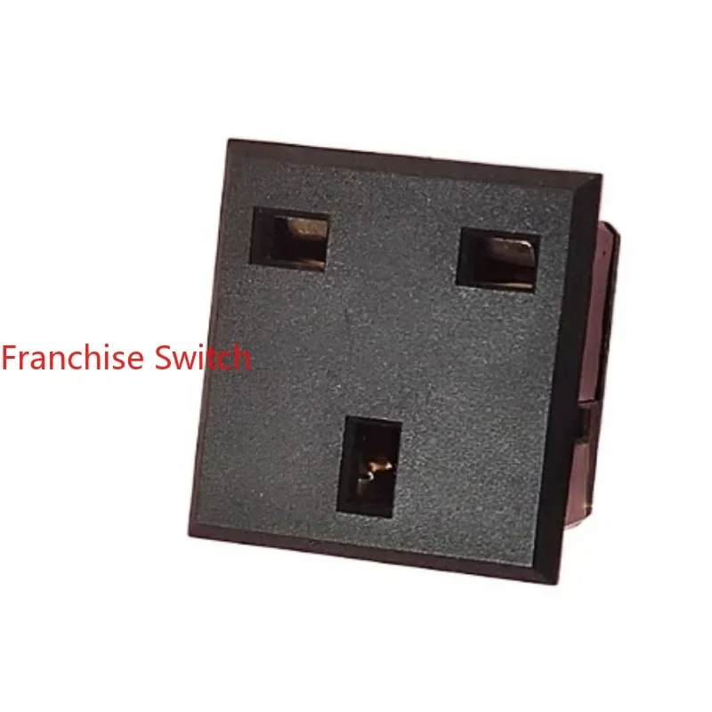 10PCS SS-801 British Standard AC Power Plug-in Socket Buckle Recessed Wiring  13A 250V