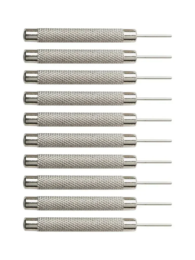 10pcs 0.7/0.8/0.9/1.0mm Watchband Strap Bracelet Link Pin Punch Spring Bar Remover Watchband Puncher Pins Watch Tool Kit