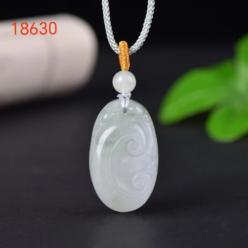 Natural Xinjiang Golden Silk Ruyi Auspicious Cloud Peace Lock New Chinese Style Jade Pendant