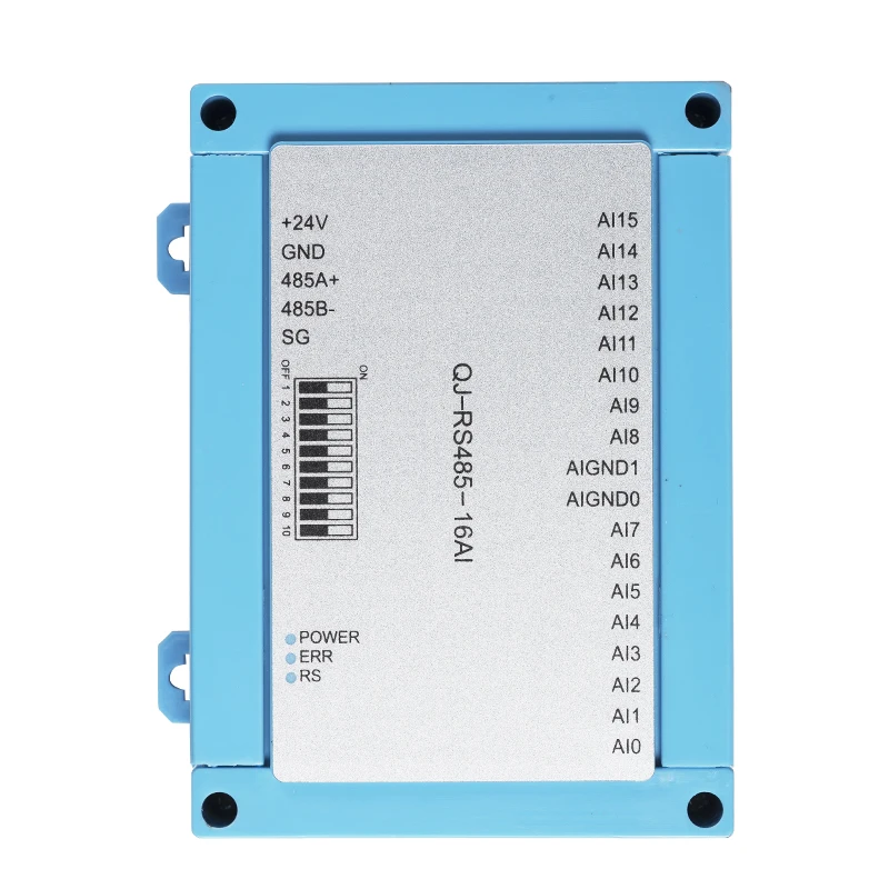 

2026 Huaqingjun 16-Channel RS485 Analog Input Module 0-20mA Data Acquisition RS485 Modbus RTU Protocol AI Modules for HMI