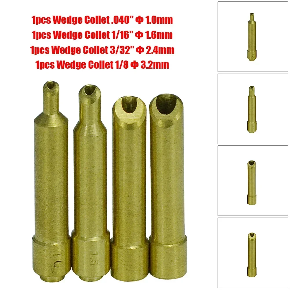 4pcs 1.0/1.6/2.4mm TIG Collet Wedge Collet Kit For DB SR WP 17 18 26 TIG Welding Torch Welding Torch Kit