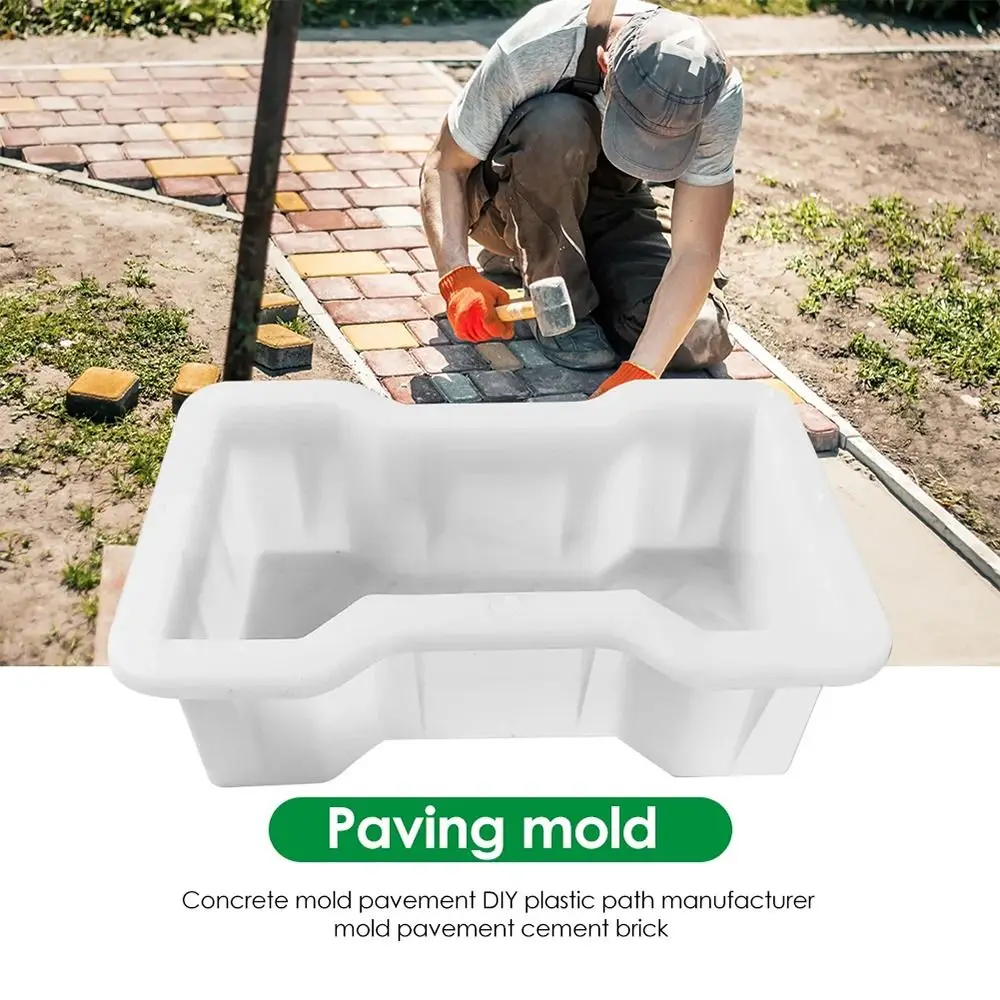 1Pcs 22x13.5cm Paving Brick Mould H Shape Plastic Concrete Path Maker Mold Reusable DIY Walk Maker For Lawn Patio Yard Garden view 2