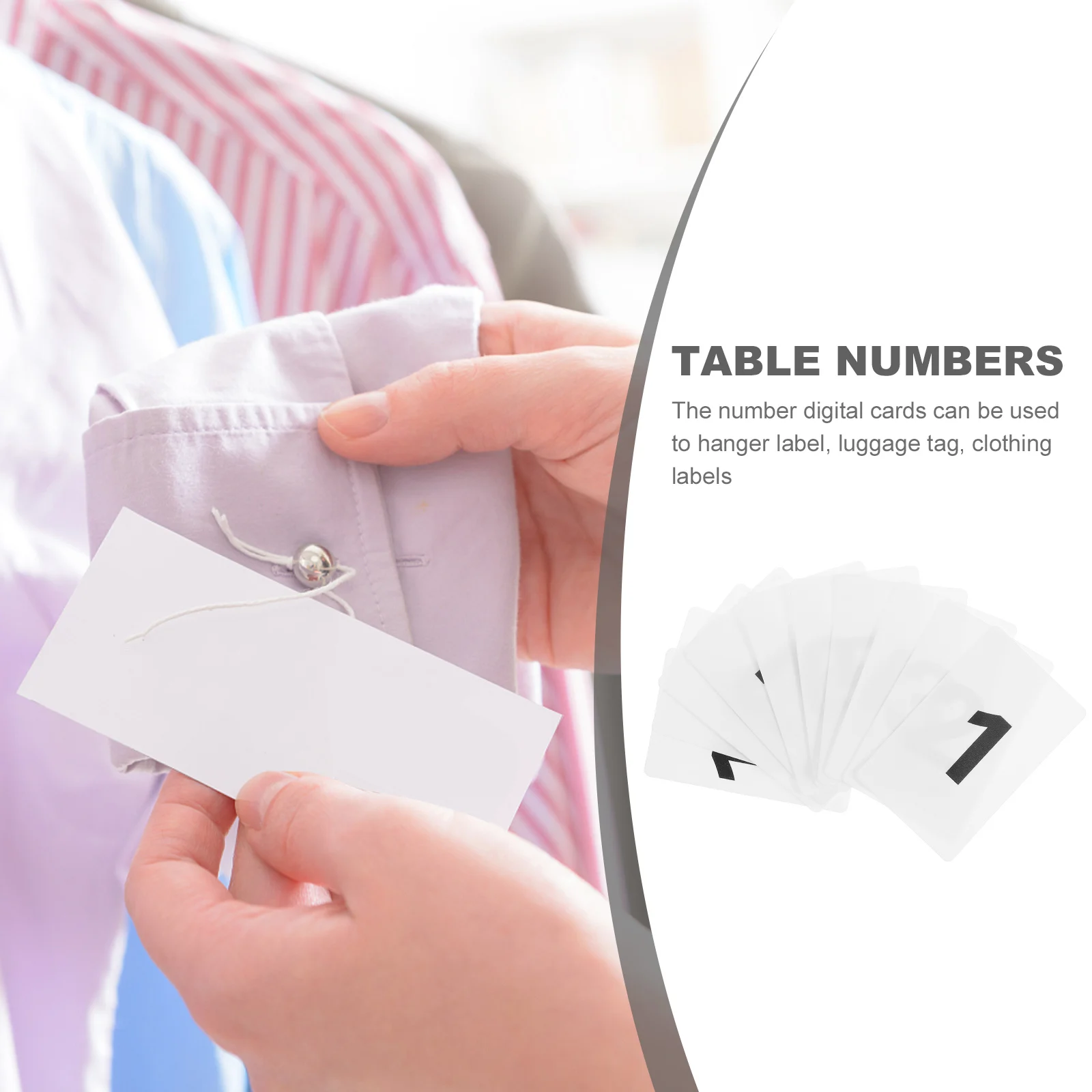 

10 pcs Digital Cards Number Cards for Table Desk Home Plastic 1 10 Table Numbers Banquet Luggage Tags Clothing Labels Safe
