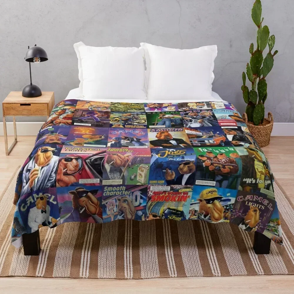 

Joe Camel Throw Blanket All Season Lightweight Soft Blanket for Bed