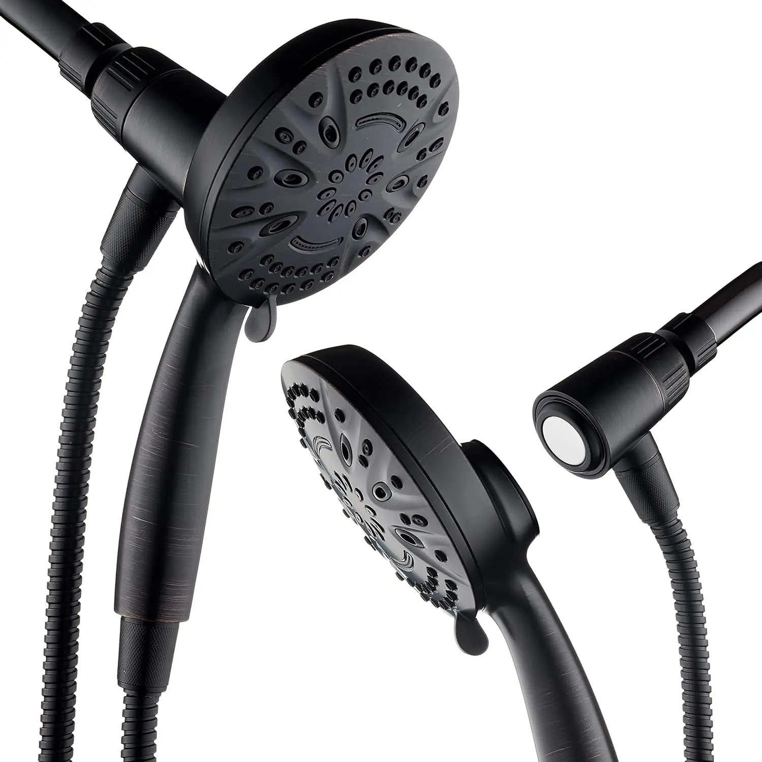 

Magnetic Docking Handheld Shower Head with 8 Settings, 5 Inch Face, Adjustable Bracket and 72 Inch Hose