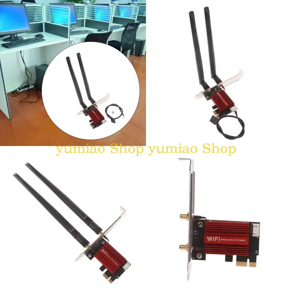 

587B WiFi 7260AC 802.11ac PCIE X16 Card Desktop BT-compatible Wifi Adapter