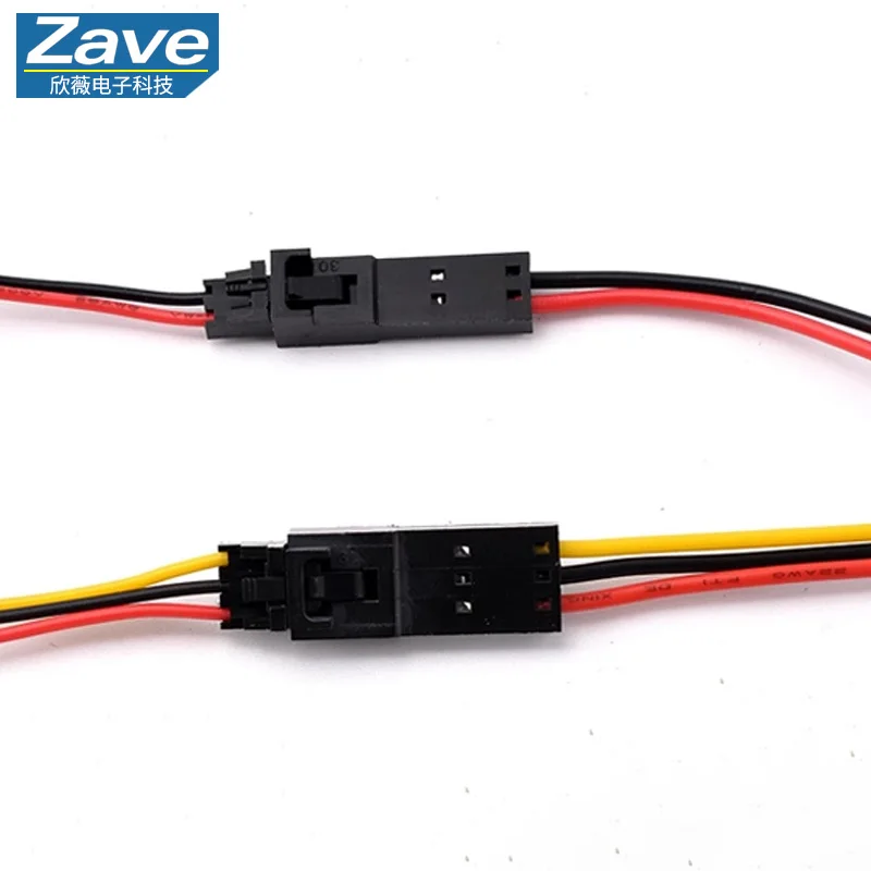 DuPont Terminal Wire with Lock - Male-Female Mating Wire, TJC8 In-Line Connector Cable, 2P/3P/4P/5P, 2.54mm Pitch
