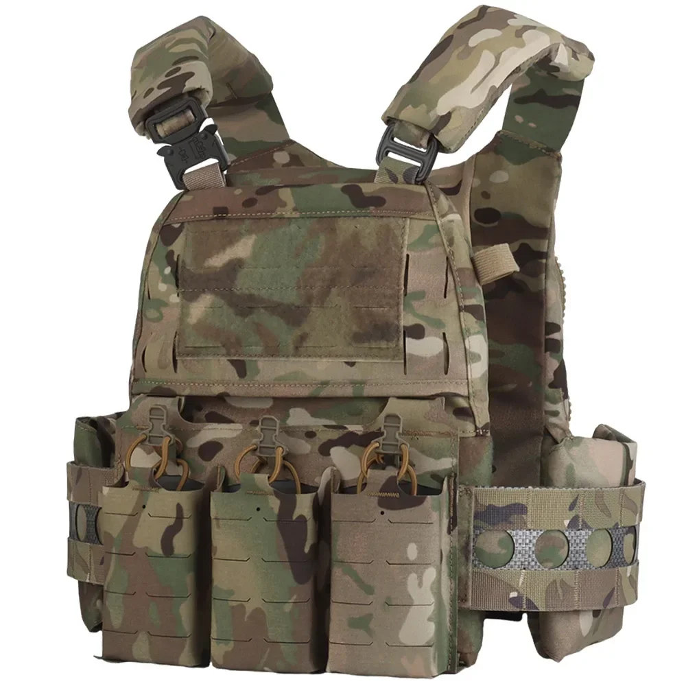 Tactical Vest Ferro Plate Carrier V5 FCPC Military Hunting Airsoft Vest Body Armor Portable MOLLE Systems Triple Magazine Pouch