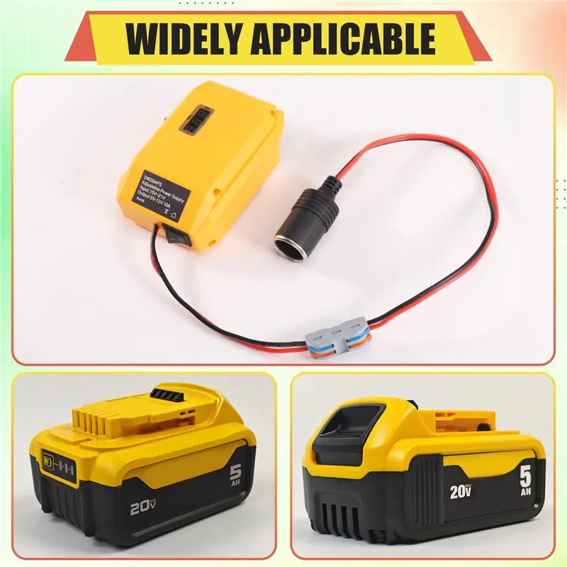 Buck Converter Regulator For 20V Battery To 5-13V Power Wheels Adapter Step Down Converter DC 12V