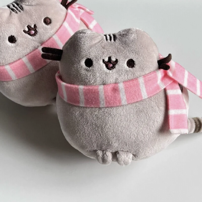 

15cm New Anime Pusheen Plush Toys New Doll Short Plush Scarf Doughnut Cat Donut Pillow Send Friends Holiday birthday Gifts toys
