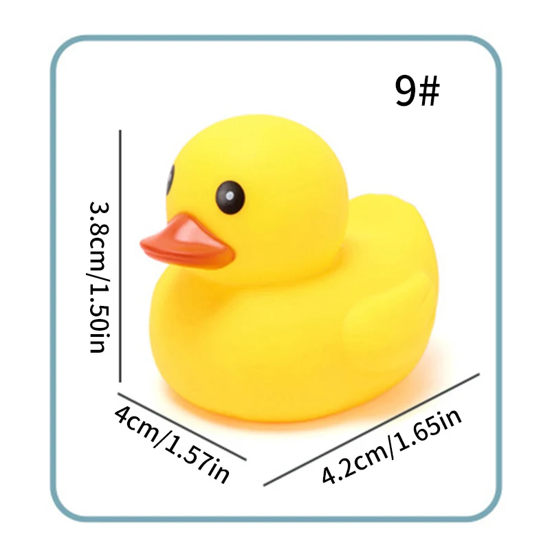 1/5pcs Squeaky Rubber Duck Duckie Float Bath Toys Baby Shower Water Toys for Swimming Pool Party Toys Gifts Boys Girls