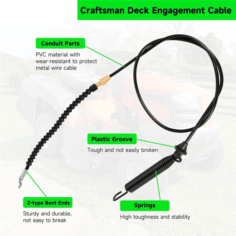 

PZHI-946-04173E Deck Engagement Cable For MDT Troy-Bilt Craftsman Lawn Mower Tractor Yard Machine Replacement Parts 2Pack