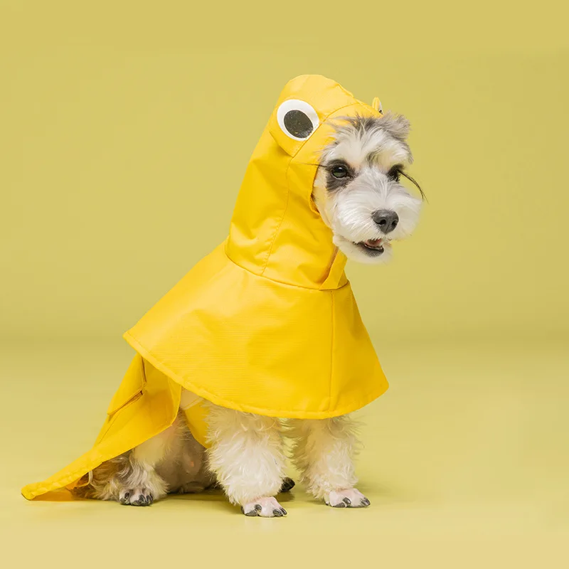 

Small Dogs Raincoat Waterproof Dog Costume Four Colors Six Sizes Suitable For Medium and Large Breed Dogs Tails Out For Pee