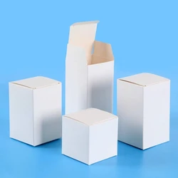 50pcs/lot 3x3 5x5 6x6 8x8 9x9 10x10cm Hight 4 ~ 13cm Card Paper Box Square Lipstick Perfume Essential Oil Bottle Storage Boxes