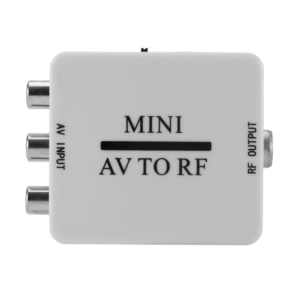 Multi-functional AV To RF Video Converter  Practical Classic HD Video Adapter Support RF 67.25/61.25MHz Amplifier