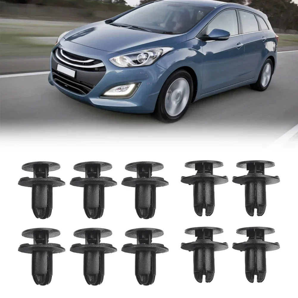 10x houderclips Eenvoudig te installeren Duwclips Klinknagels Bevestiging voor Hyundai i30 1420608250 B 865952 T500 Onderdeelnummers
