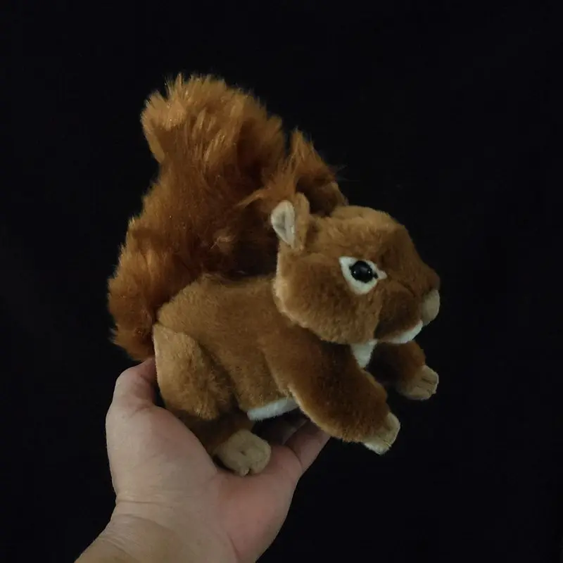 

Simulated Large-tailed Squirrel Plush Toy Super Cute Small Doll Lifelike Animals Simulation Stuffed Doll Kawaii Toy Gift