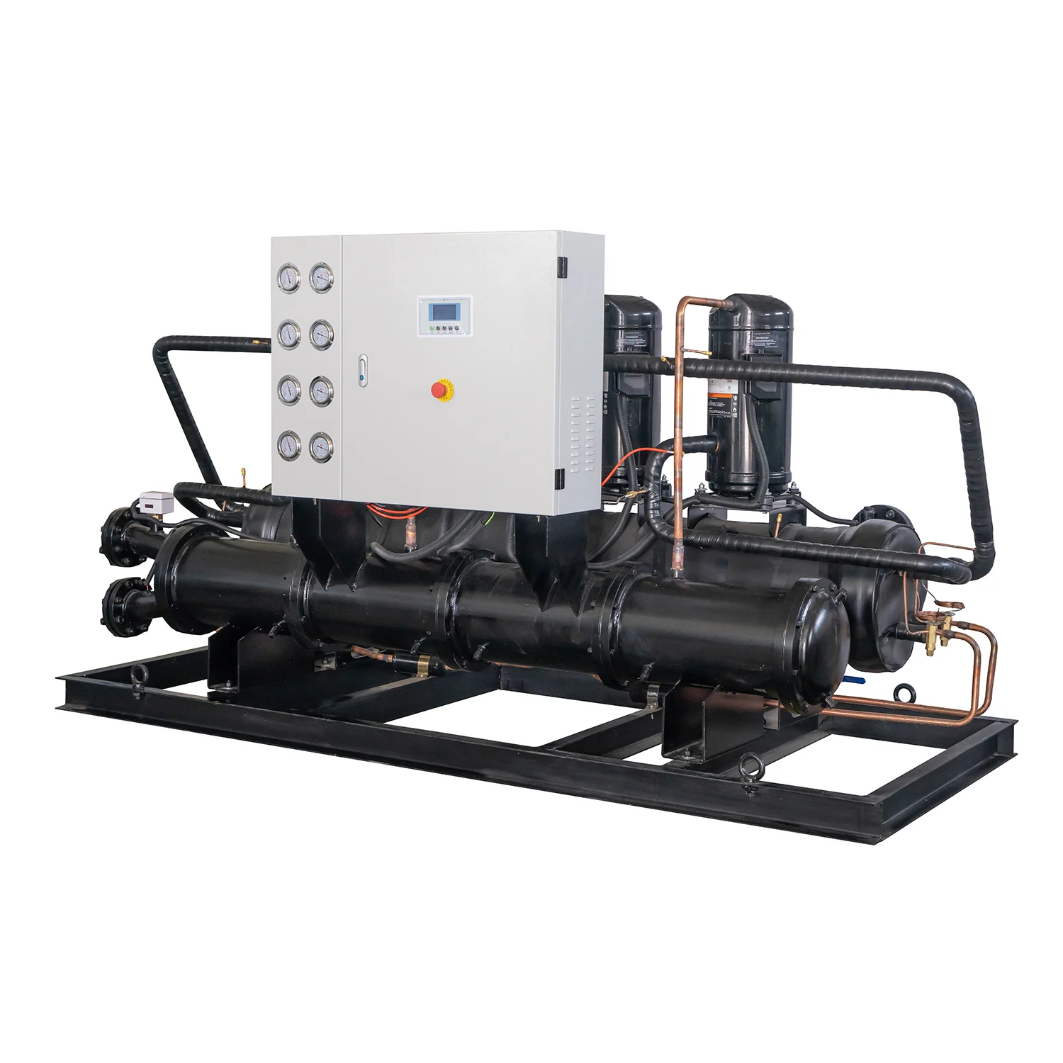 Maldives Fishing Vessel Use RSW System Titanium Seawater Cooled Chiller 30 50 20 Tons
