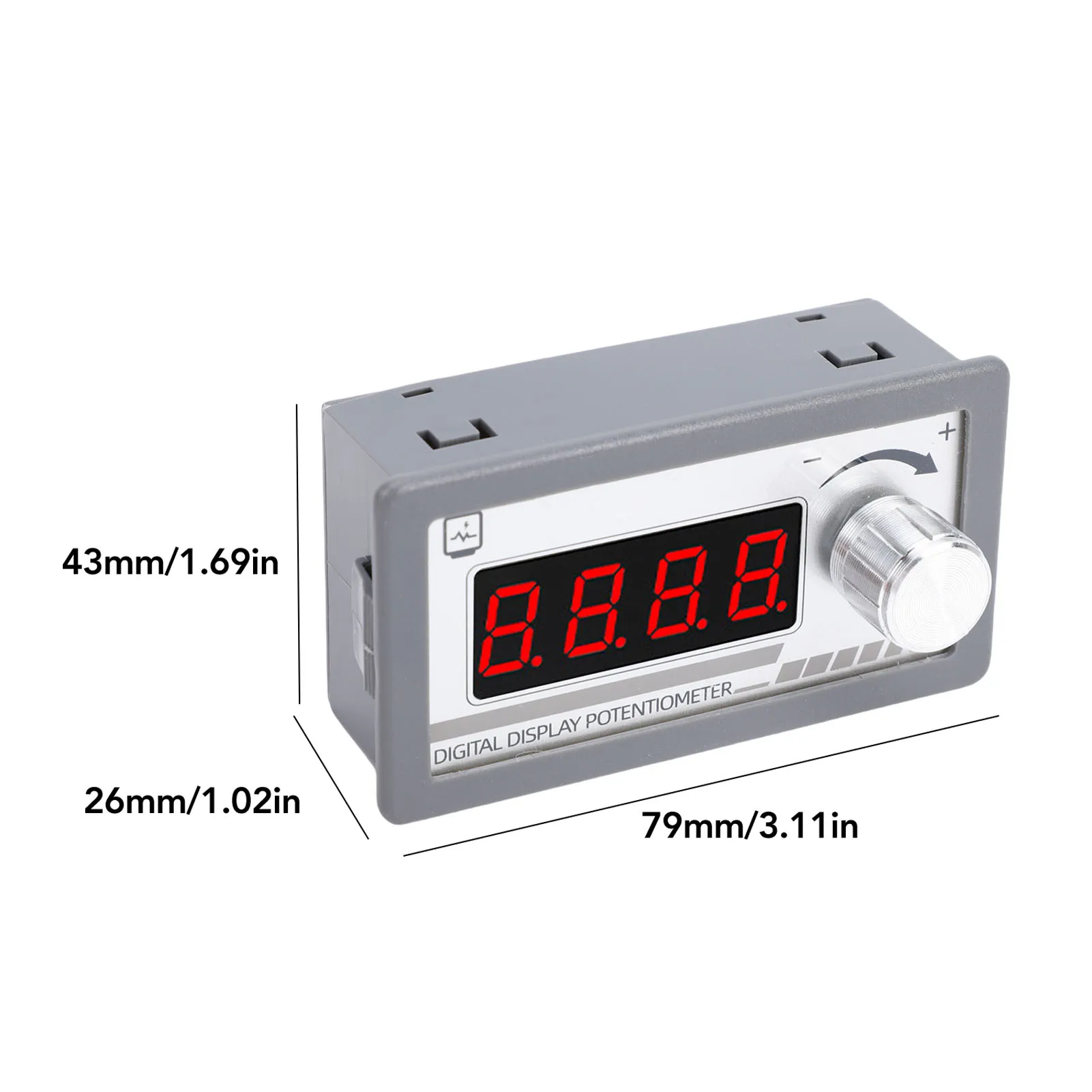 【Nuevo】Potenciómetro de pantalla digital de 10 KΩ Potenciómetro programable CC de 4 dígitos de 0,4 pulgadas para inversor de controlador de velocidad