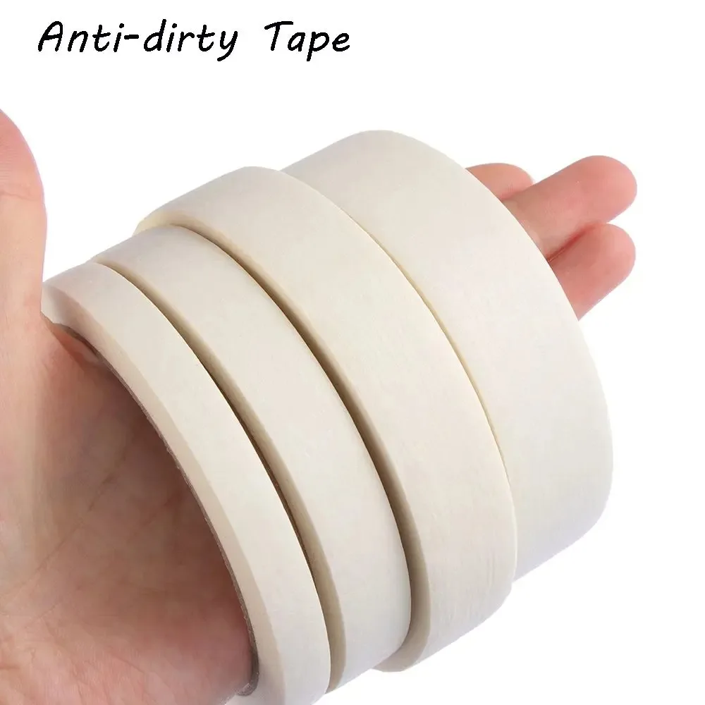 20m Pieces of Masking Tape, High Temperature Resistant, Writable and Tearable, White Paper Tape, High Adhesive, for Home Decoration and Spray Paint Masking