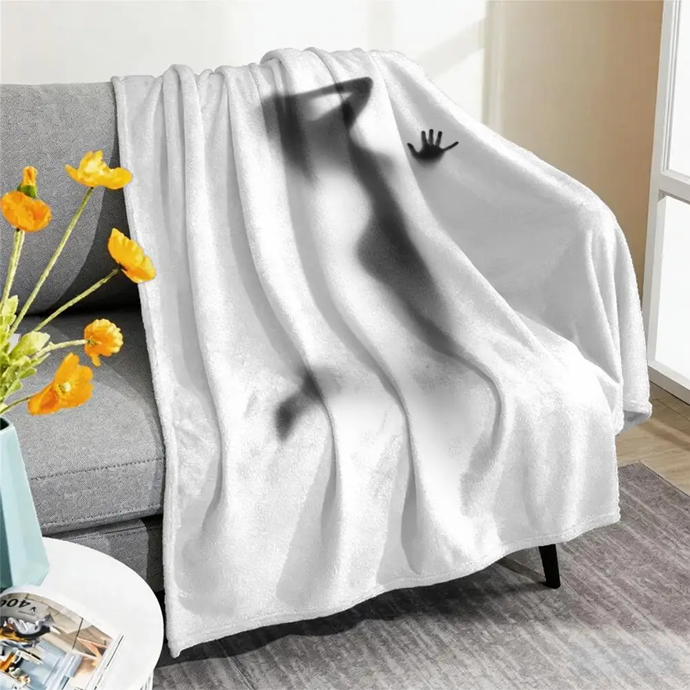 Mirror Sexy Reflection Throw Cozy Summer Nap Flannel Blanket Soft Throw for Office, Couch, Travel & Bed