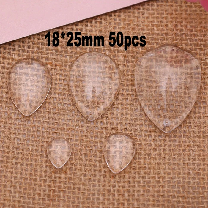 

Прозрачные кабошоны в форме капли дождя, 50 шт./лот, 18*25 мм, для изготовления подвесок, ювелирных изделий, магнитов
