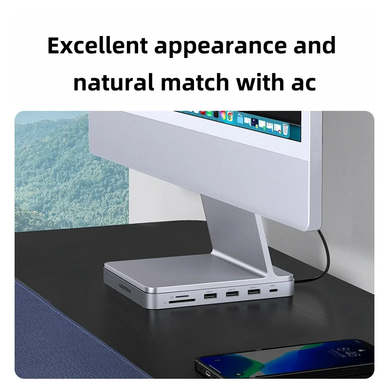 Estação de acoplamento é adequada para expansão Apple iMac USB tudo-em-um mini adaptador de acessório de 24 polegadas typec