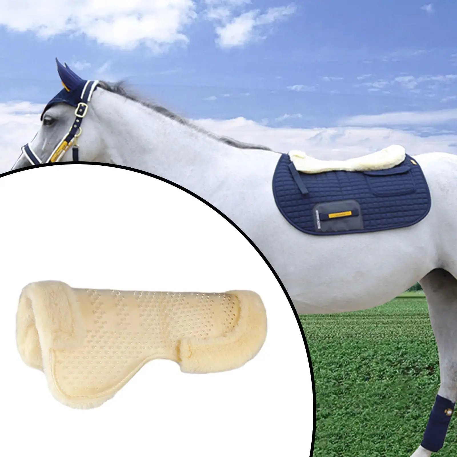 Saddle Pad for Horse Lightweight Soft Riding Seat Cushion for Outdoor Sports