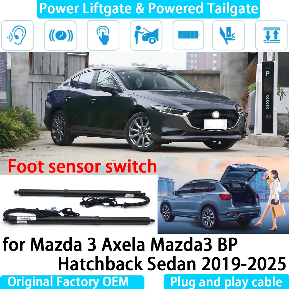 

for Mazda 3 Axela Mazda3 BP Hatchback Sedan Automatic Electric Power Liftgate Powered Tailgate Strut Tail Gate Lift System