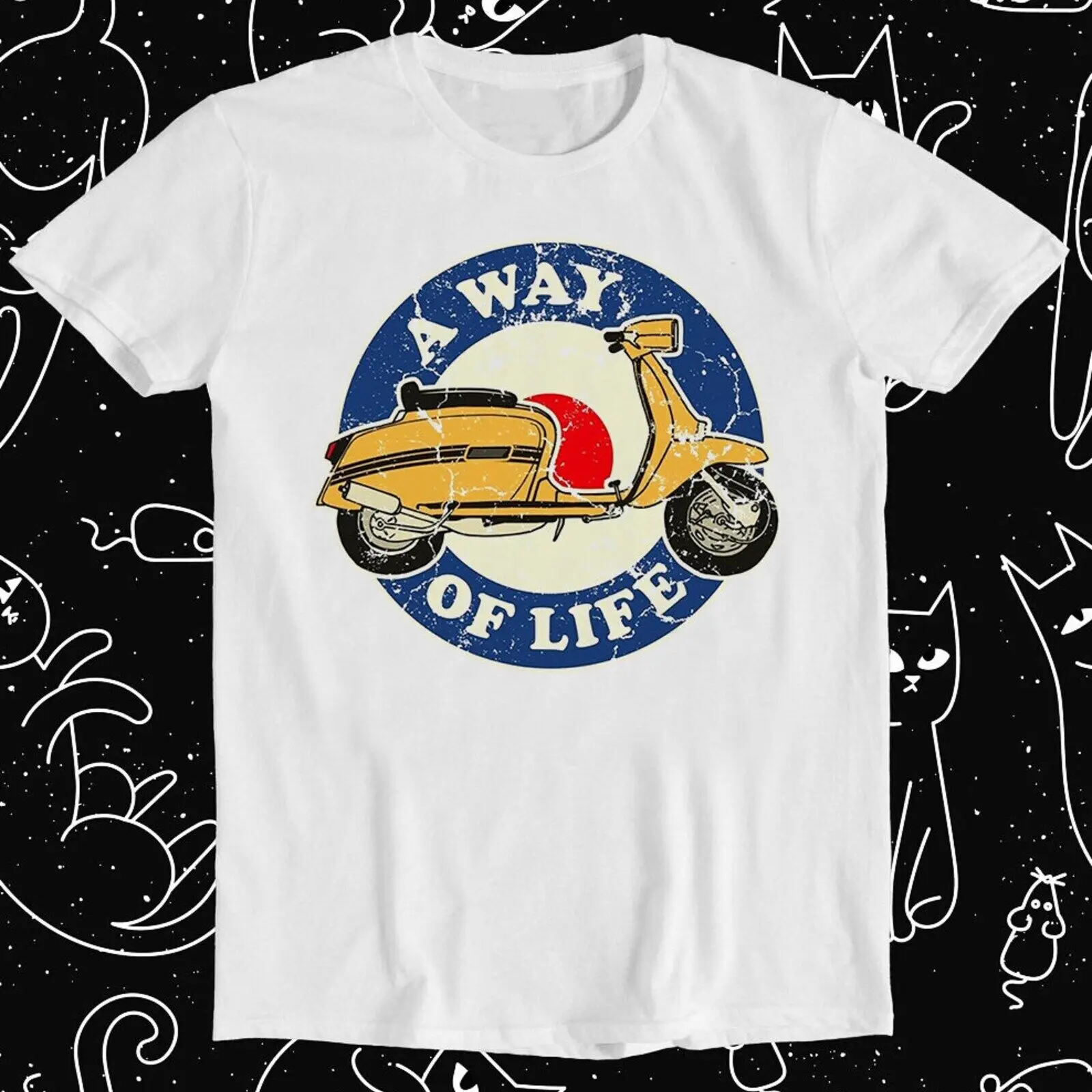 Scooter A Way Of Life MOD Moped Motorcycle Biker Meme Joke Funny T Shirt Style