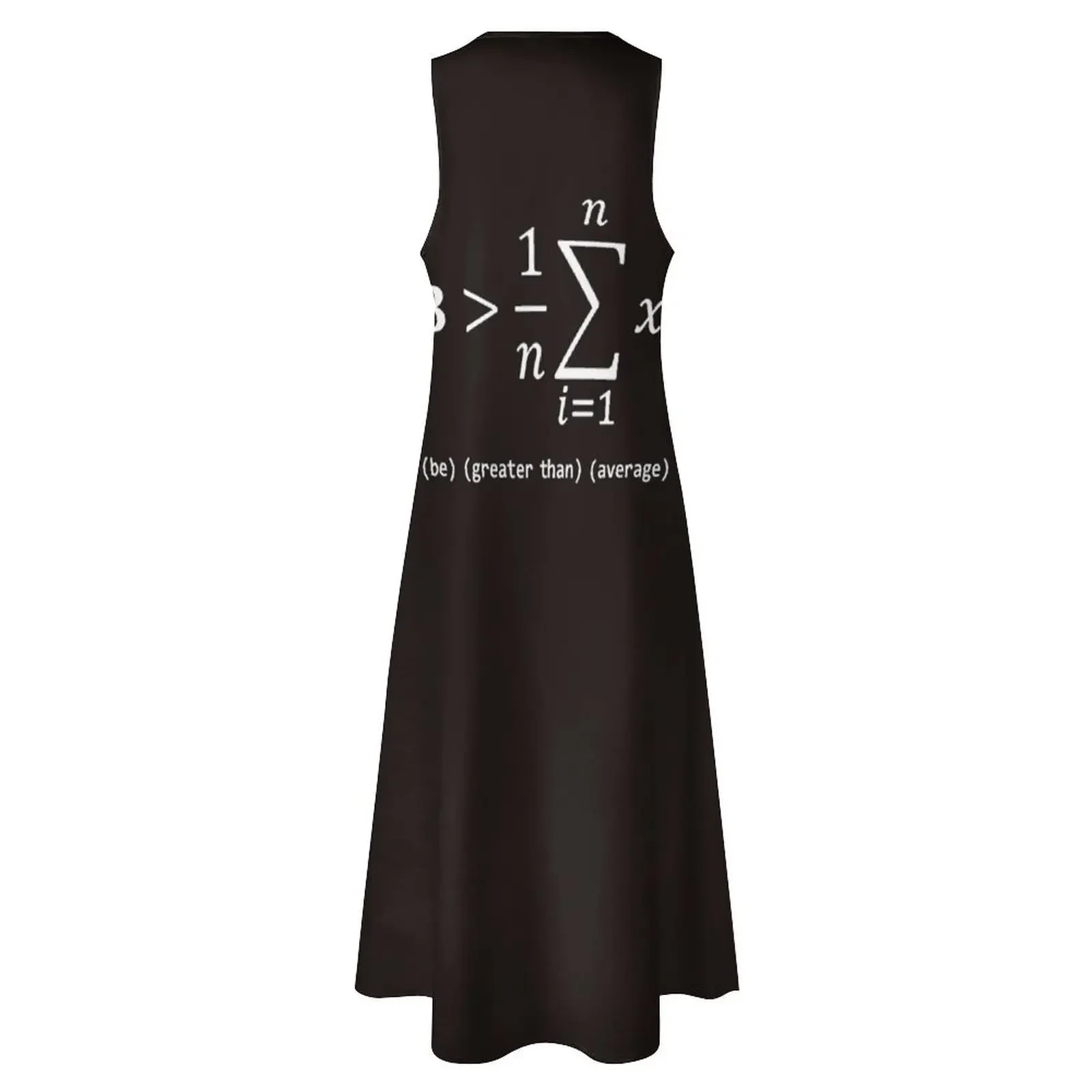 Grappige wiskunde T-shirt cadeau-wees groter dan gemiddeld voor vrouwen mannen lange jurk jurken voor prom vrouwen zomerjurk jurk