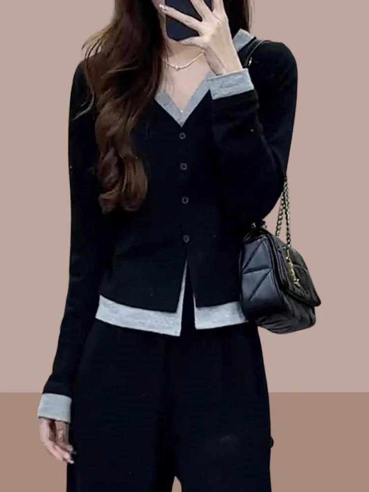 

Футболка Slim Fit ort Sve V-Ne, женская футболка с модным дизайном, длинный топ све Bla для осени, новая уличная одежда Sle