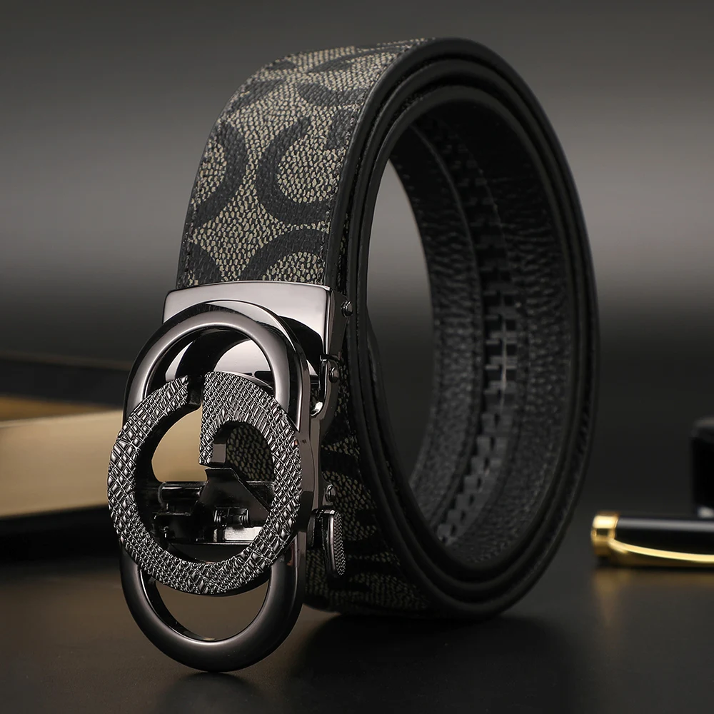 New Width 3.4cm Women's Belt Formal Leather Canvas Belt Women High Quality Metal Buckle Male Belt for men jeans work belt