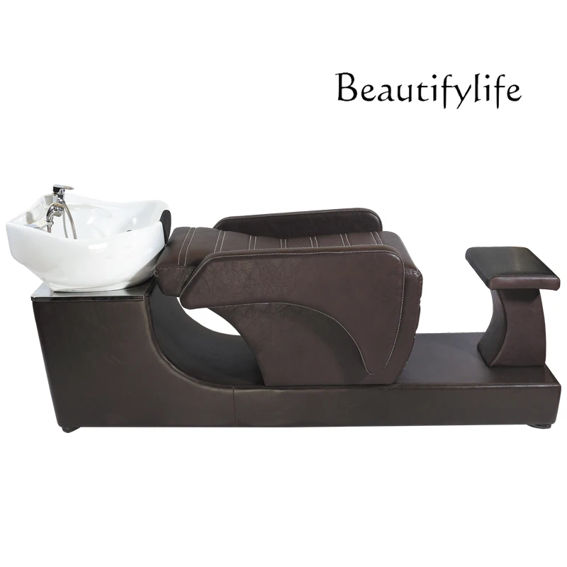 

Ceramic basin shampoo bed hair salon flush punch bed hair salon special Thai flat lying hair salon bed