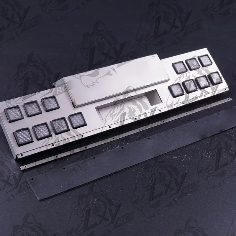 

1:14th Scale Metal Simulation Double Row Square Light Tail Beam Upgrade Accessories for Tamiya RC Truck SCANIA R730 R620 R470