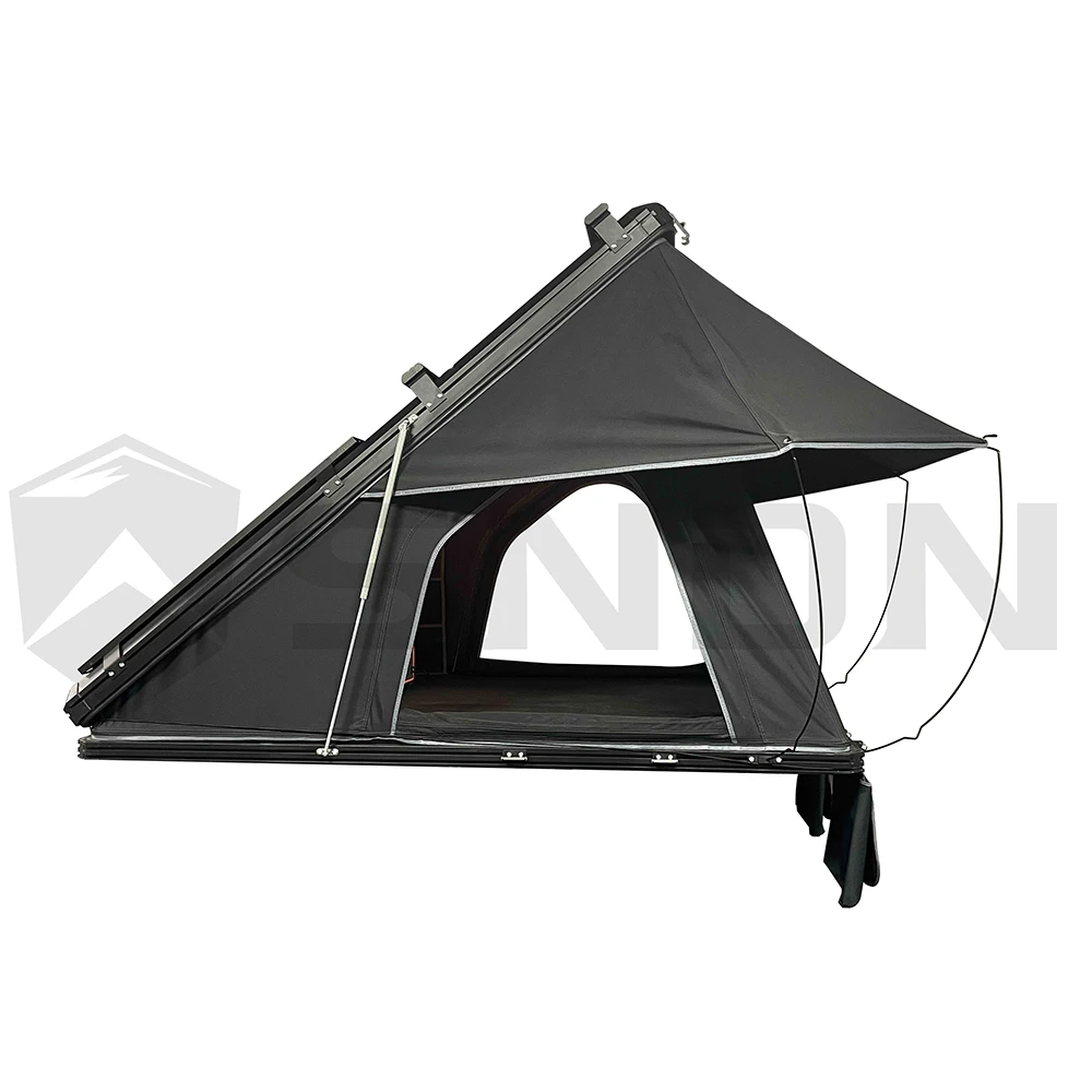 4x4 Overlanding Car Roof Top Tent Camper Four Season Waterproof Durable Roof Top Tent Hard Shell Aluminum with Solar Panel