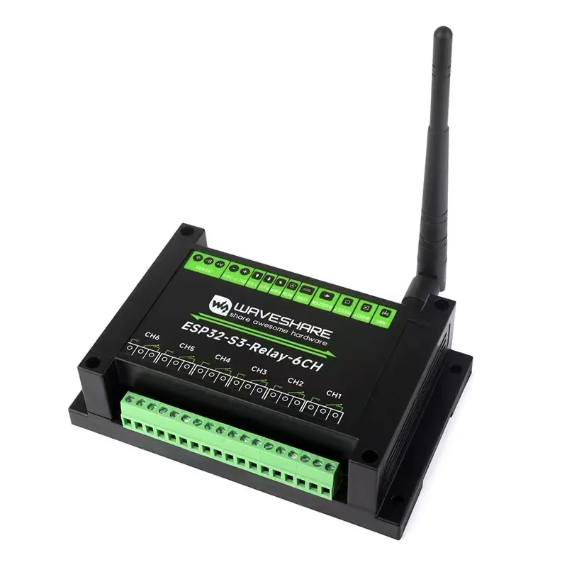 Płytka rozwojowa ESP32-S3, przemysłowa płytka sterująca, 6-kanałowy moduł przekaźnikowy WIFI, płytka główna szynowa RS485 klasy przemysłowej