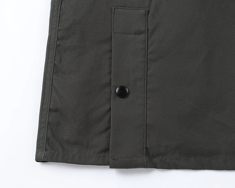 Herren Cordkragen Gewachste Baumwoll-Feldjacke, Weite Passform, Kariertes Futter, Winddichte Arbeitsjacke, Vintage Casual Cargo-Jacke für Herbst und Winter – Detail 5