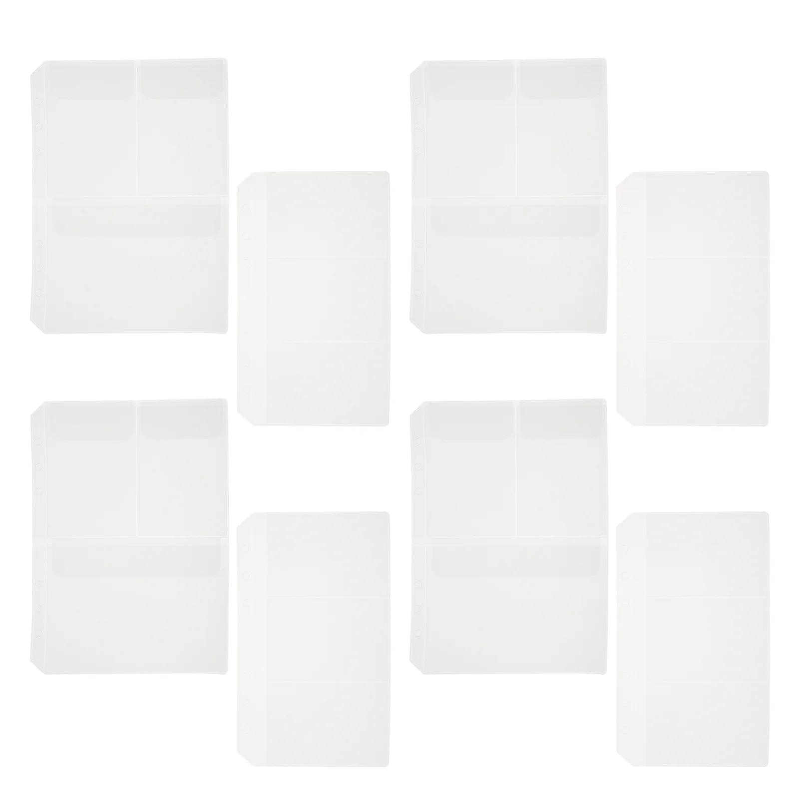 

10 Pcs Zipper Storage Bag Notebook Bags Name Cards Folding Holders Pockets Eva Loose-leaf Multi-functional