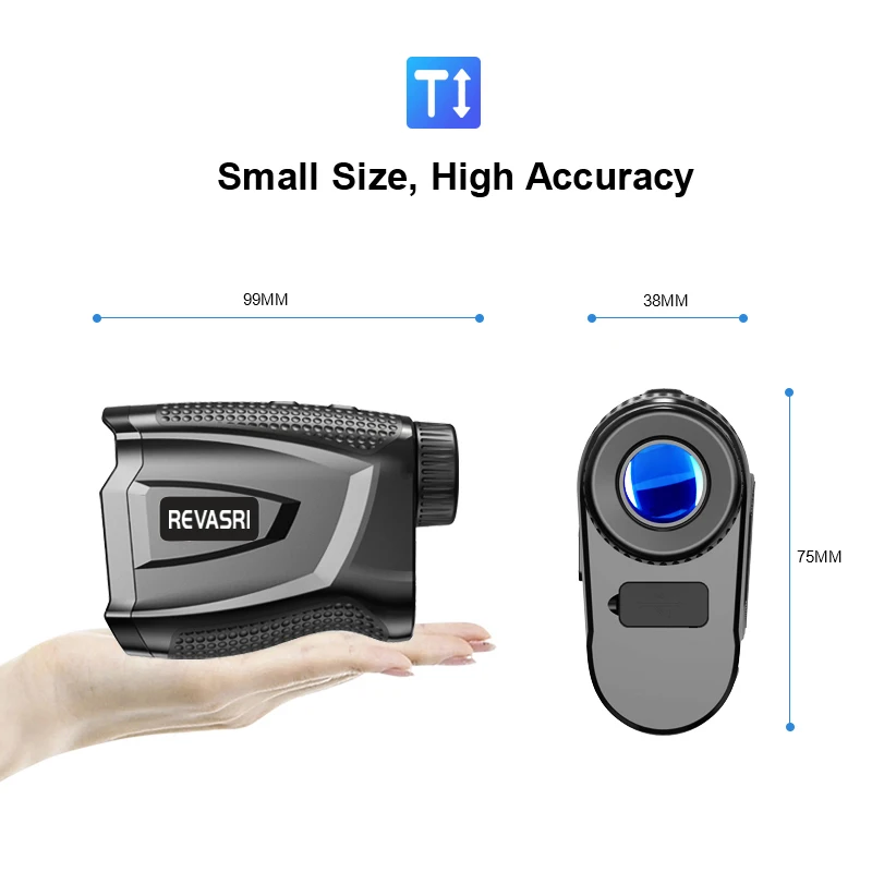 REVASRI 1090 ياردة ليزر جولف Rangefinder مع تعويض المنحدر قفل العلم الاهتزاز المغناطيس 6X التكبير للاعبي الغولف